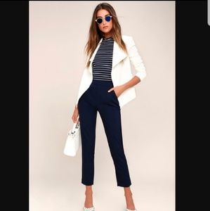 Lulu's Navy kicking It trousers